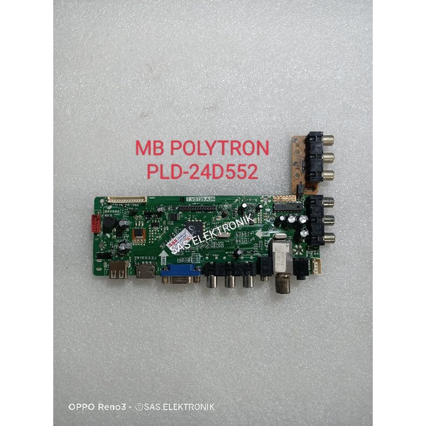 MB MOTHERBOARD MAINBOARD MESIN TV LED POLYTRON 24 INCH PLD-24D552 PLD24D552