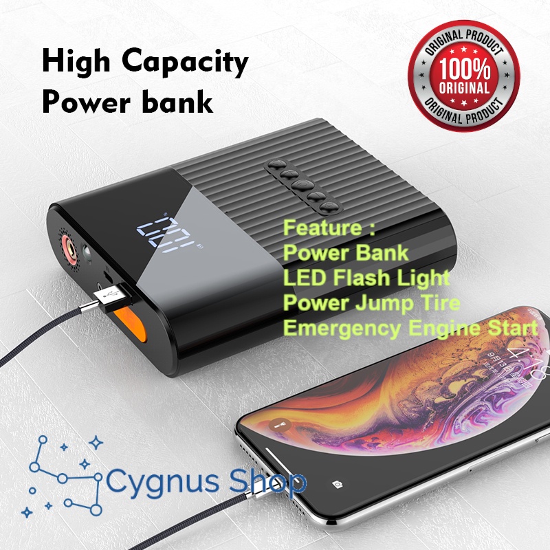 Licheers LC-302 Power Bank 8800mAh Power Jump Elektrik Tire Inflators Air Pump Portable