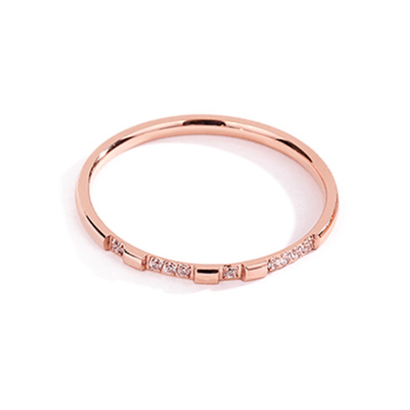 Cincin Titanium Mini Korea Cewek Import Elegant Simple CK144 Cocok Hadiah