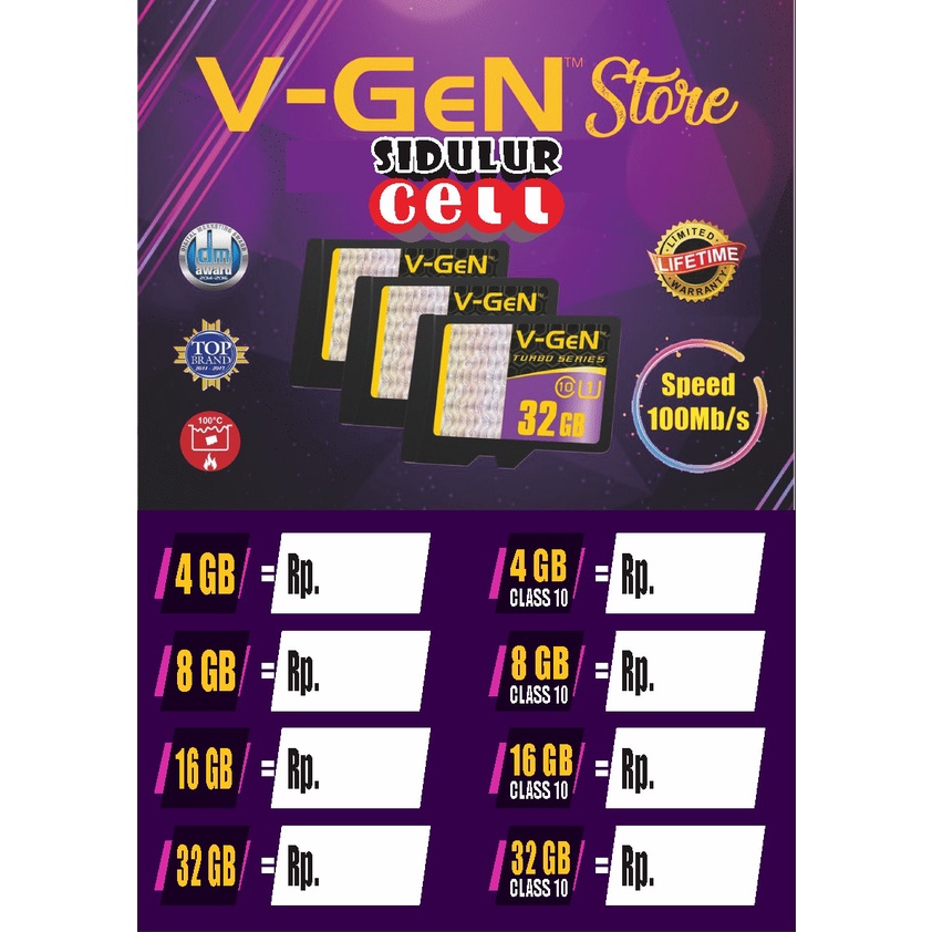 

POSTER DAFTAR HARGA MEMORI V-GEN - BA Design