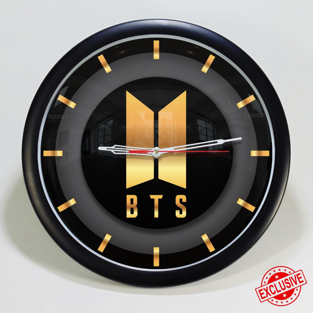 (ISTIMEWA BOSSQUE) JAM DINDING CUSTOM BTS - BANGTAN BOYS KPOP EXCLUSIVE