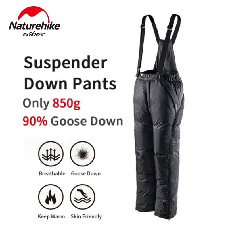 CELANA SUSPENDER GOOSE DOWN NATUREHIKE NH20FS034 CELANA TEBAL MUSIM DINGIN WINTER PENDAKI CAMPING