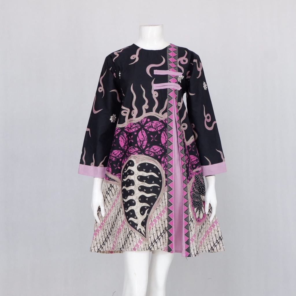 Tunik Pias Tarasari 01 | Dress Baju Kerja Batik Asli Solo