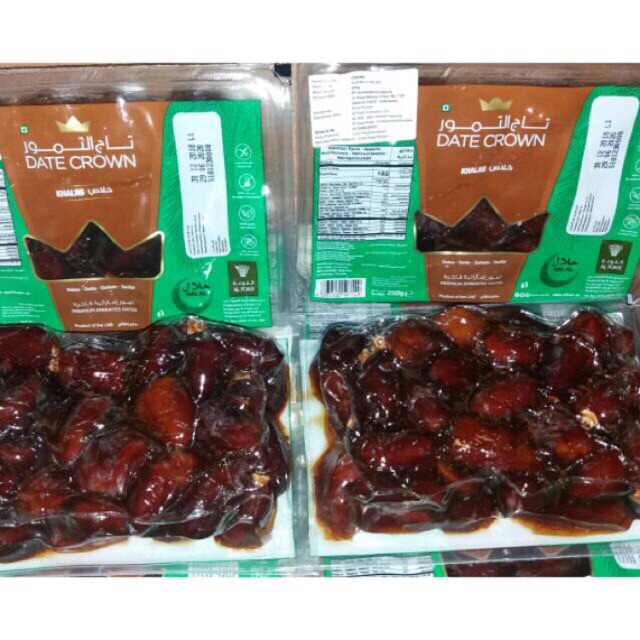 

Kurma date crown Khalas vacum import 250gr