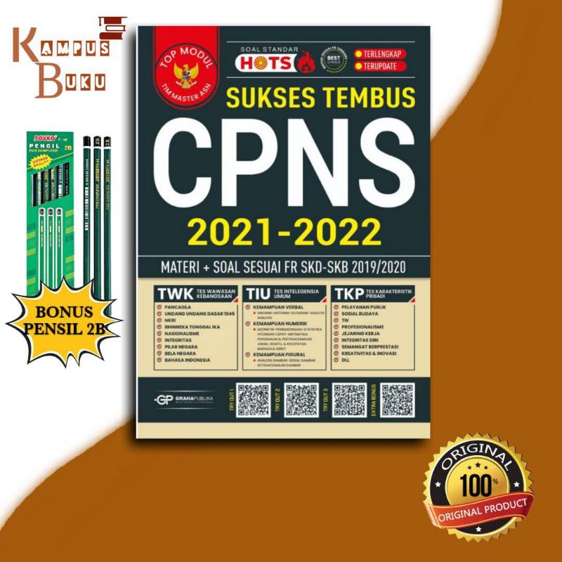 Buku CPNS 2021 2022 : Sukses Tembus CPNS 2021-2022 HOTS  - ORIGINAL