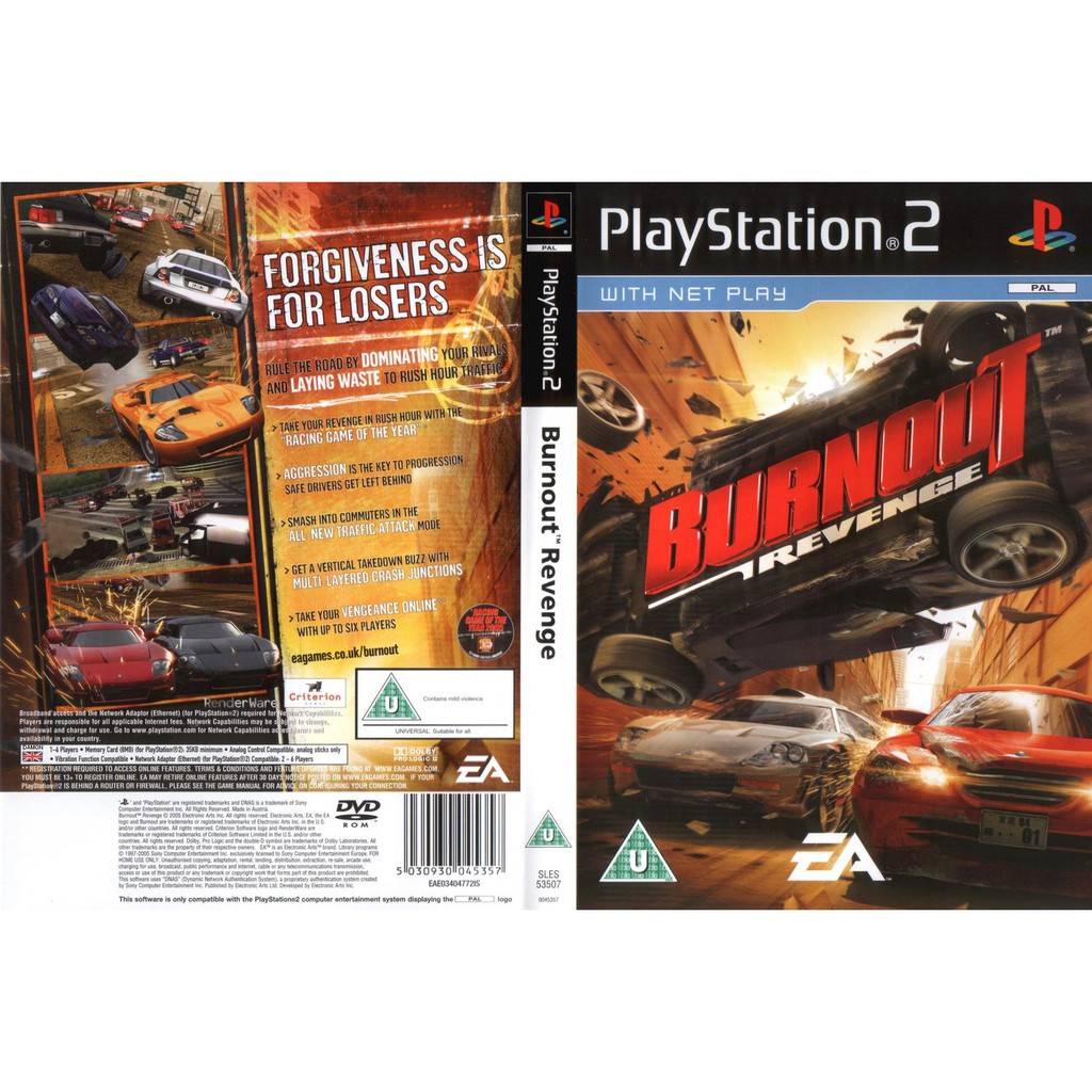 Kaset PS2 Burnout Revenge