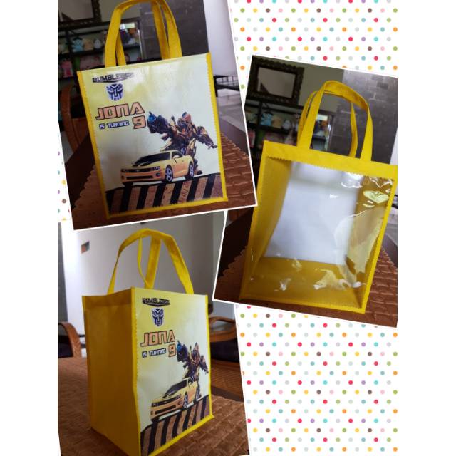 

Tas souvenir tranparant uk 20*15*25