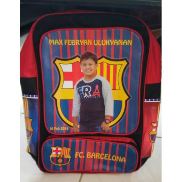 

Souvenir tas ulang tahun anak plus foto