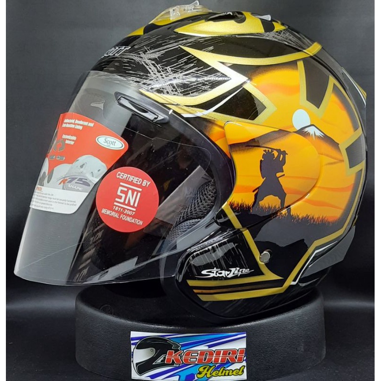 Jual Helm SCOTT RAM 4 Pedrosa samurai scot scoot replika ARAI R5