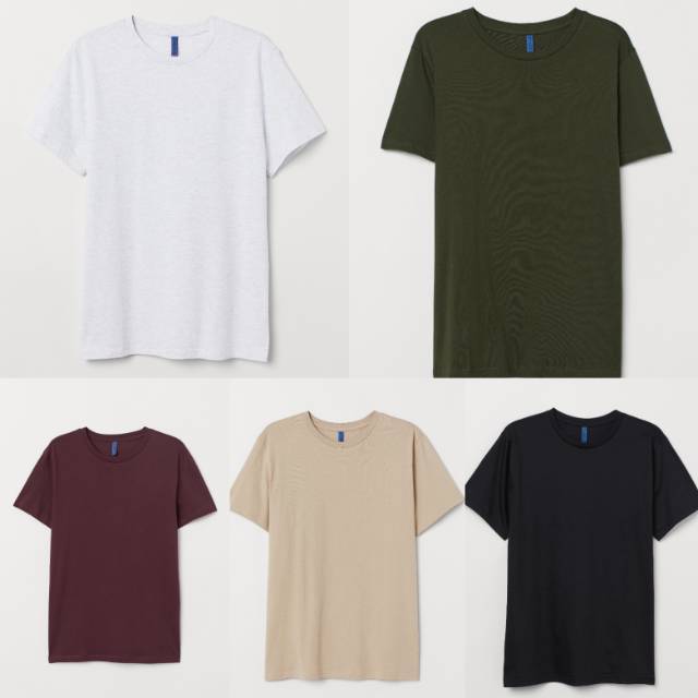  Kaos  polos  hnm Kaos  polos  pria ready ijo  army  smua size 