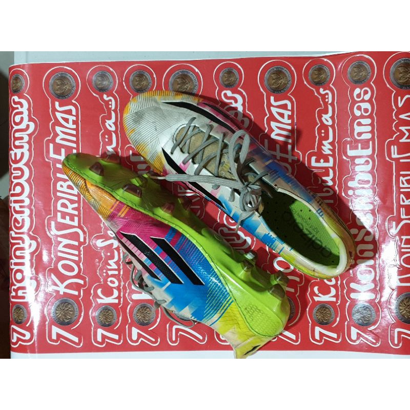 Sepatu Bola ORIGINAL ADIDAS F50 Adizero TRX FG ( MESSI ) Size EU 41⅓ // 25.5 cm