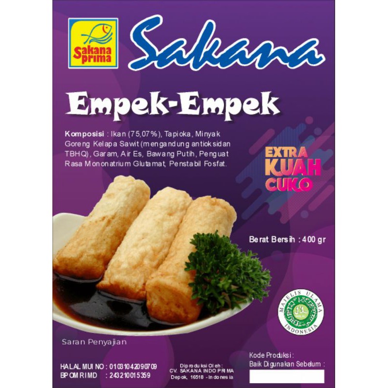 

Empek Empek Sakana Extra Kuah Cuko