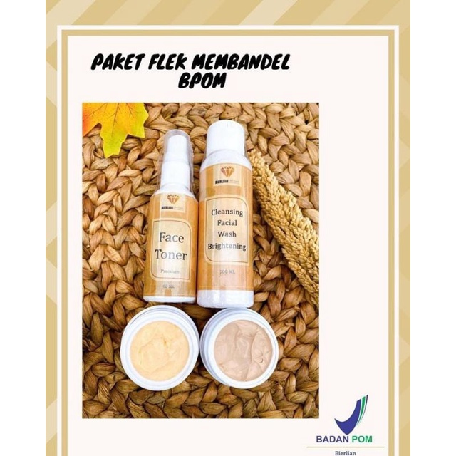 Skincare BPOM Perawatan Wajah Bierlian Skin Expert Paket Flek Membandel Original