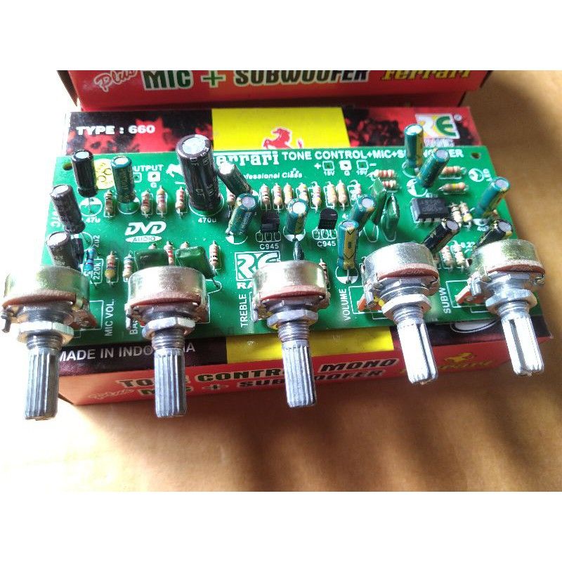 Kit Tone Control Mono Mic Subwoofer