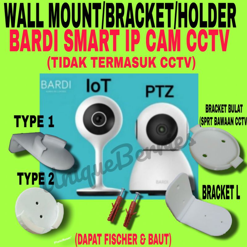 BARDI Smart Indoor IP Camera CCTV Wall Mount Bracket Holder