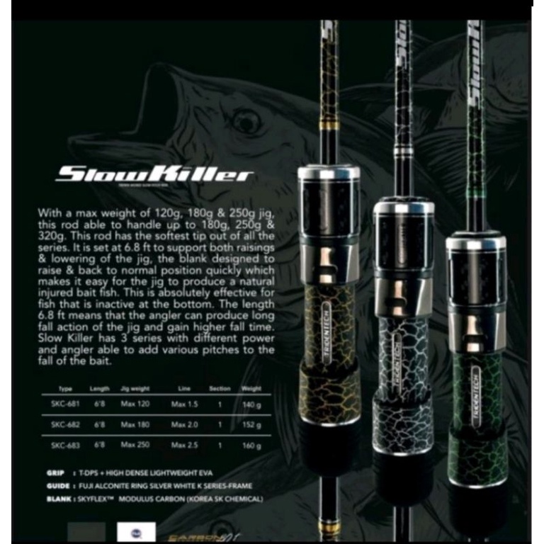 Stik Joran OH Tridentech Slow Killer SKC 681/682/683