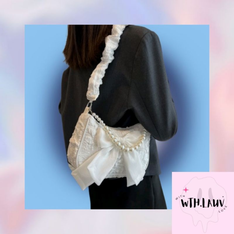 Pearl Baguette Bag