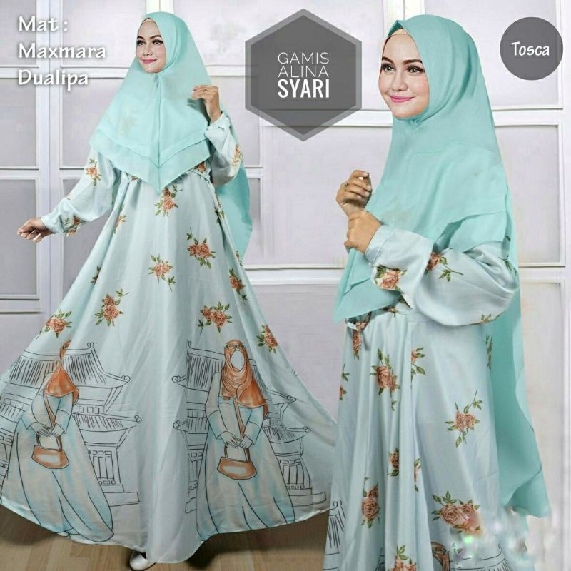 Gamis Jumbo Alina Syari Maxmara lux Premium