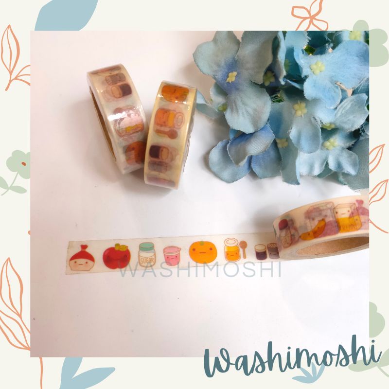 

Washimoshi Masking Washi Tape Fruit Design