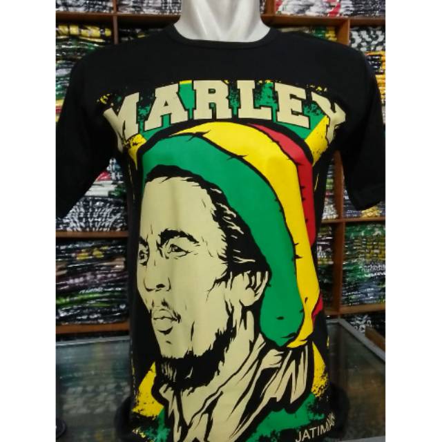 Kaos baju Bob Marley reggae Bob Marley  rasta distro murah