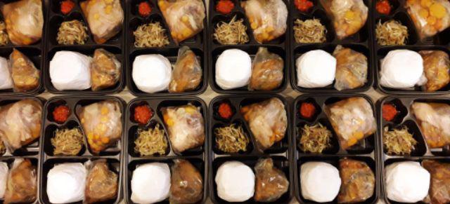 Box Bento (khusus Orderan Min 400pcs Via Gosend Grab) Mika Bento 4 Sekat Kotak Makan Tempat Makanan