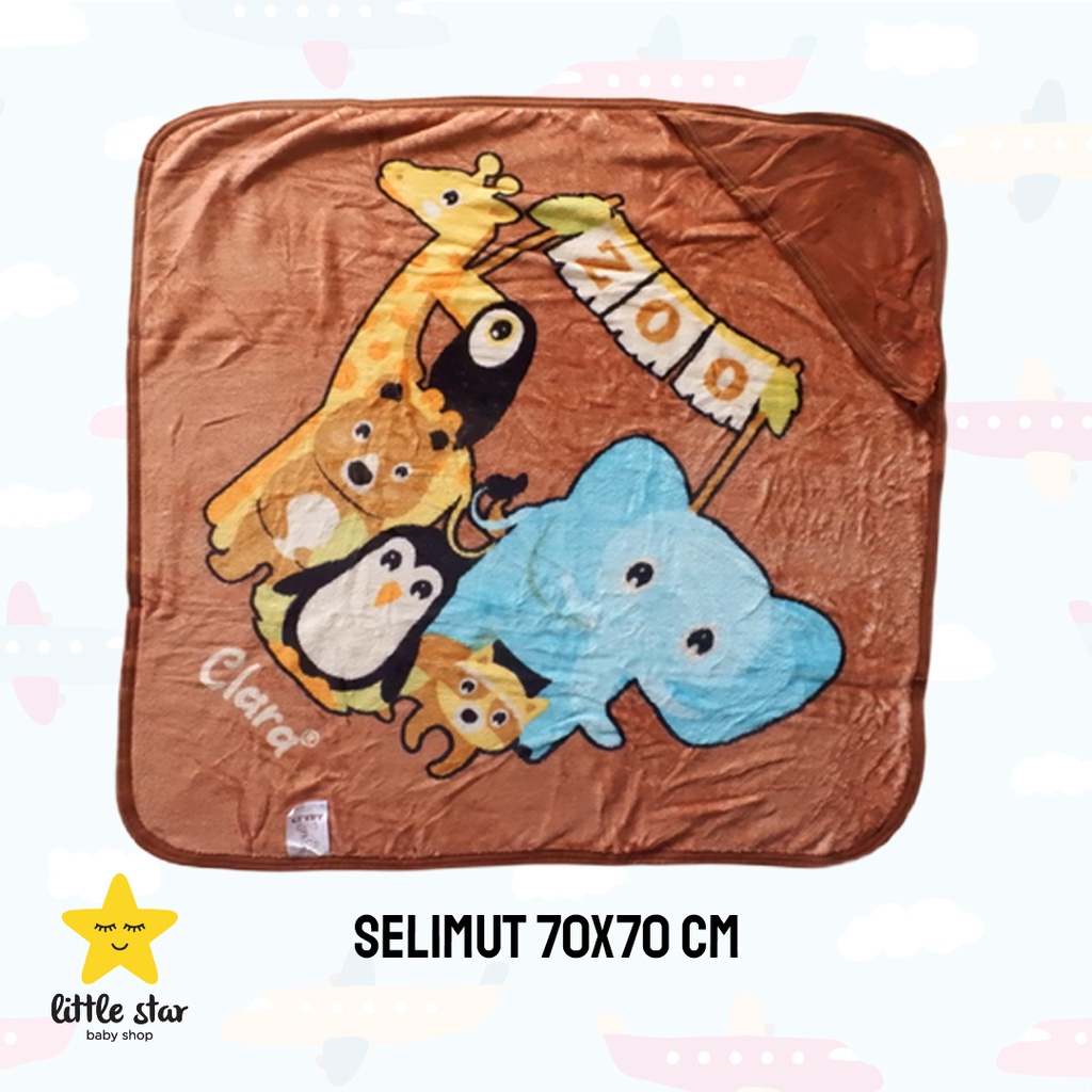 Clara Selimut Topi Bayi | Blanket Kecil Anak | Slimut Traveling