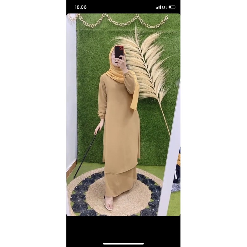 Gamis malaysia polos