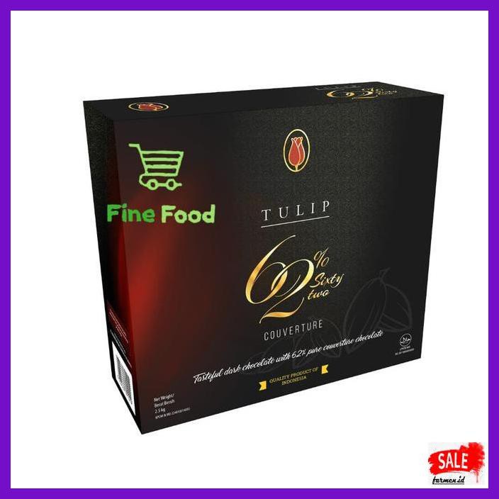 

SAKMACOKLAT- TULIP COUVERTURE DARK 62% - DARK COKLAT TULIP 62% -MAKANAN-MINUMAN.