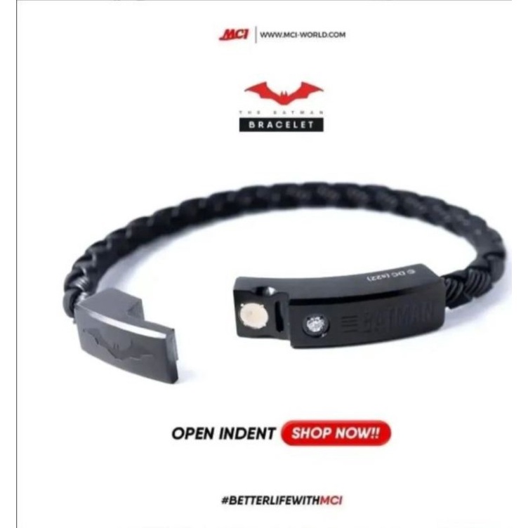 Bracelet Batman 100% MCI Original gelang kesehatan