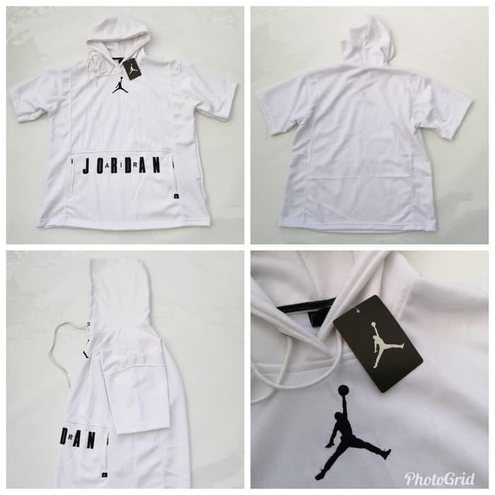 promo HOODIE JORDAN BRAND SHORT SLEEVES TANGAN PENDEK PUTIH GRADE ORIGINAL Murah