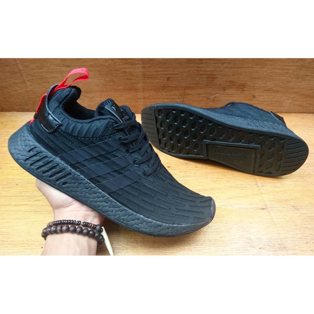 ADIDAS NMD PRIMEKNIT FULL BLACK - sepatu adidas - running shoes - sport shoes  - sepatu lari