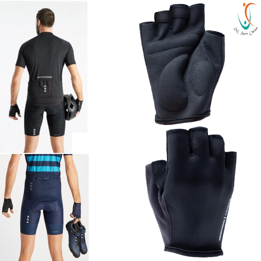 SARUNG TANGAN SEPEDA TRIBAN 100 PRODUK IMPORT SARUNG TANGAN BERSEPEDA ORIGINAL TRIBAN HITAM