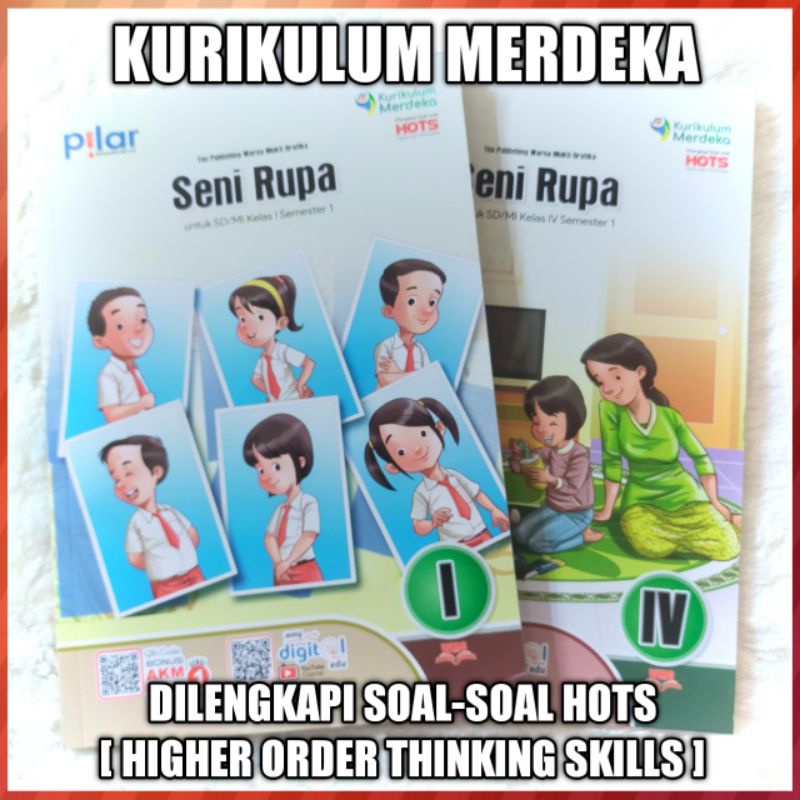 SENI RUPA Kelas 1 & 4 SD/MI Semester 1 Kurikulum Merdeka - PT. Warna Mukti Grafika