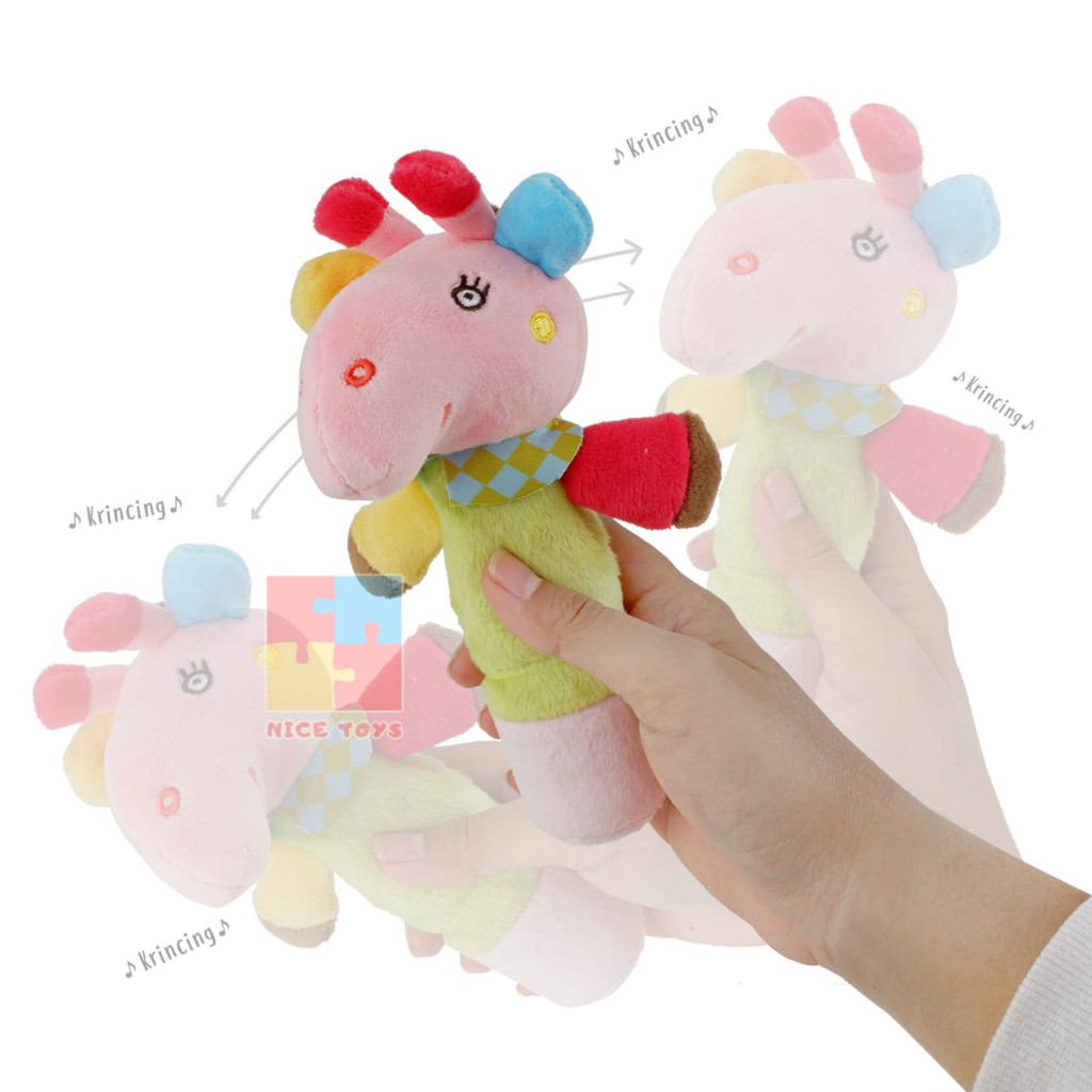 Baby Cloth Wand Mainan Bayi Baby Toys Rattle Stick Teether Bayi Boneka Bayi