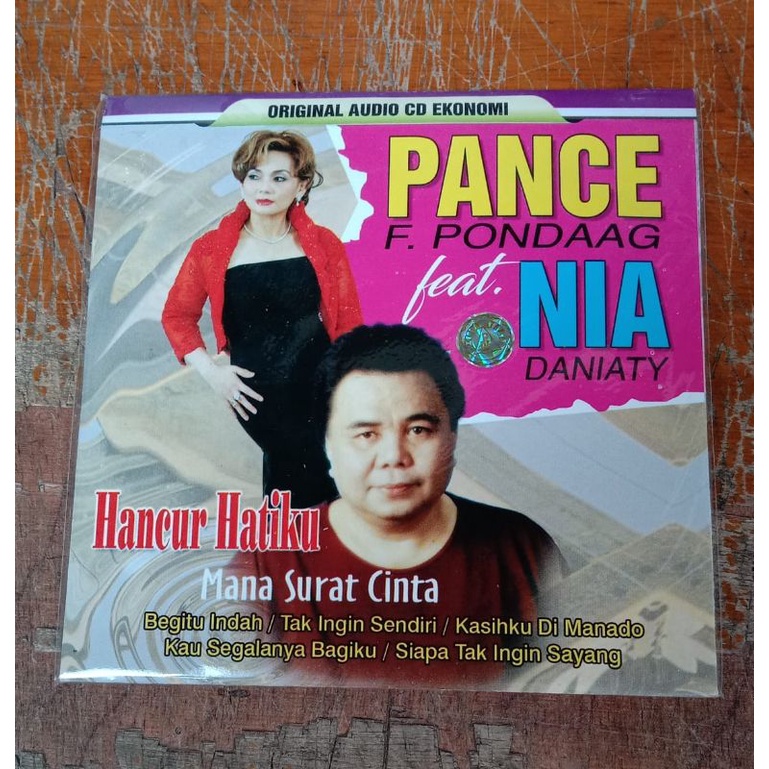 Kaset Cd audio original Pance f& Nia daniaty