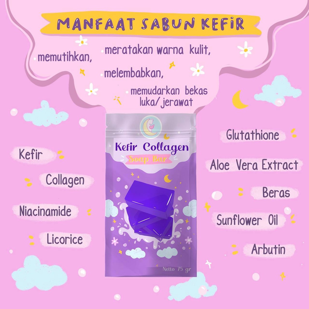 SABUN KEFIR COLLAGEN SABUN BEAUTYINU KEFIR COLLAGEN SABUN PEMUTIH BADAN ORI 75 GR