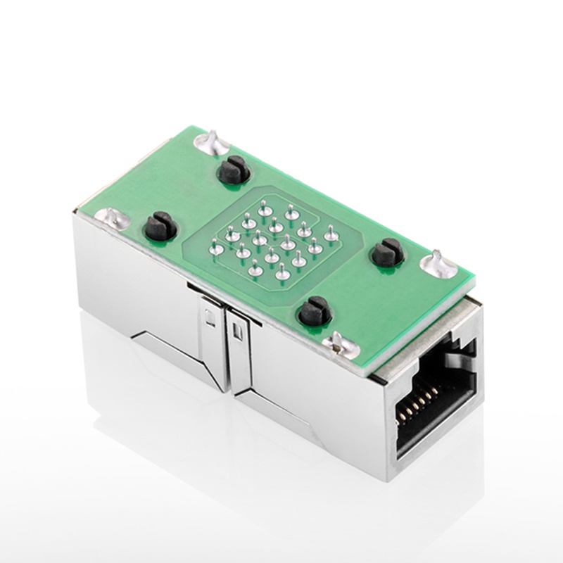 (LUCKID) Adapter Konektor LAN Ethernet RJ45 Female Ke Female CAT6