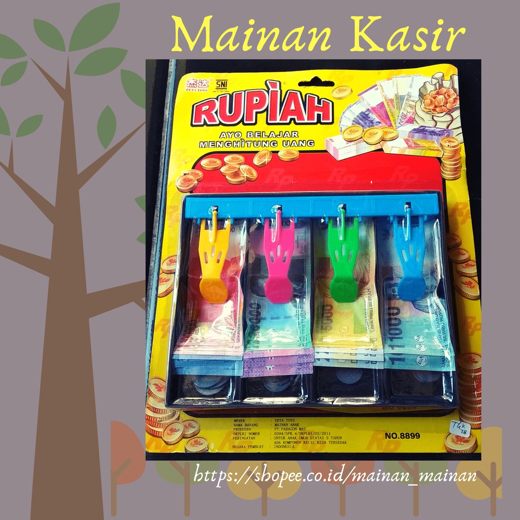 

Mainan Kasir Toko - UANG KERTAS TIRUAN