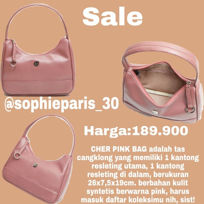 TAS BAHU CHER PINK BRUNBRUN PARIS PROMO ORI