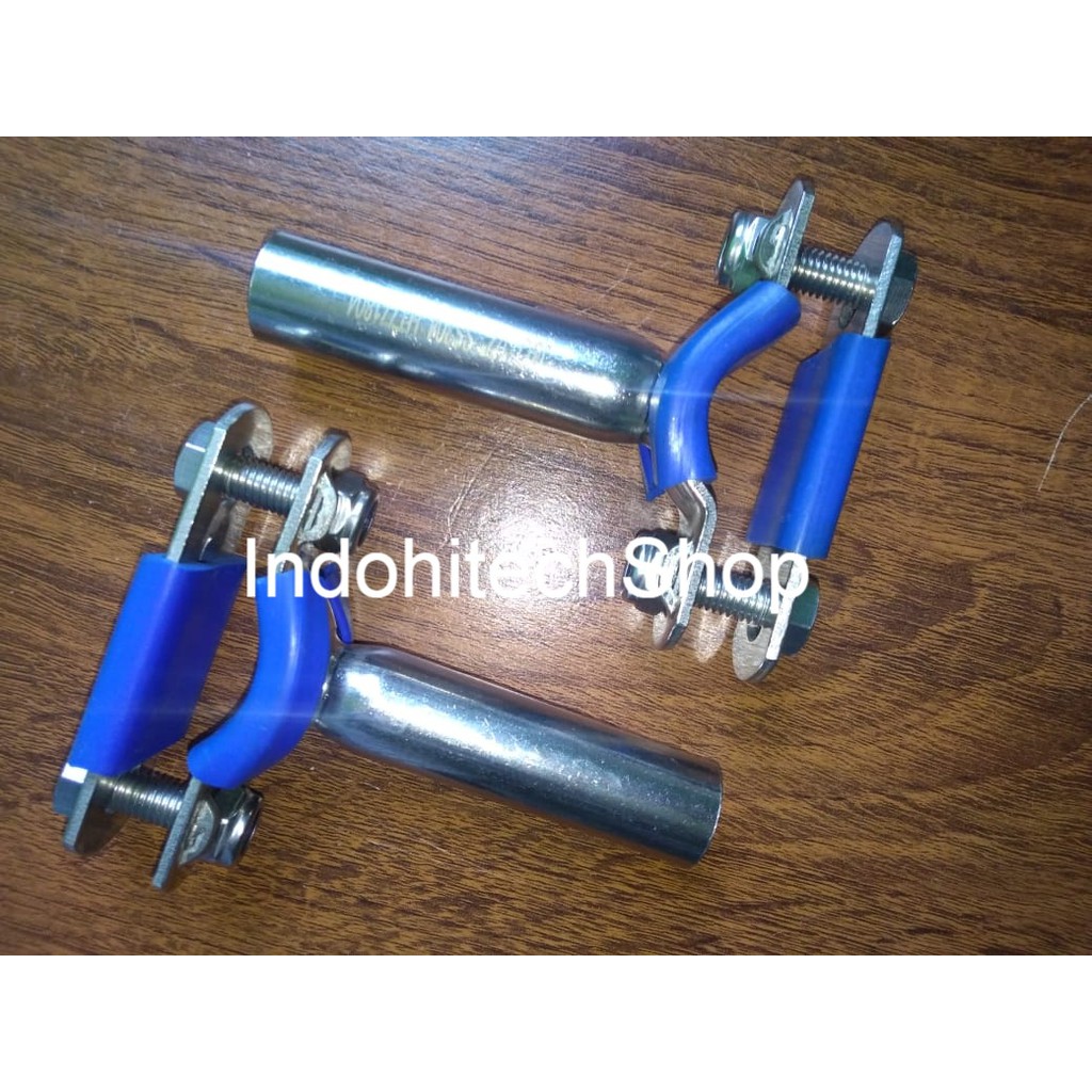 Clamp Pipa Holder 1/2 Inch / Clamp Pipa Hanger karet Biru setengah in