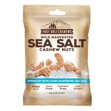 

EAST BALI CASHEWS SEA SALT CASHEW NUTS 35GR