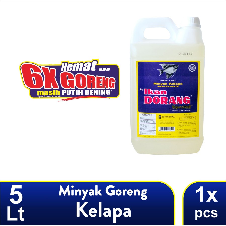 Ikan Dorang Spesial - Minyak Goreng Kelapa 5 L