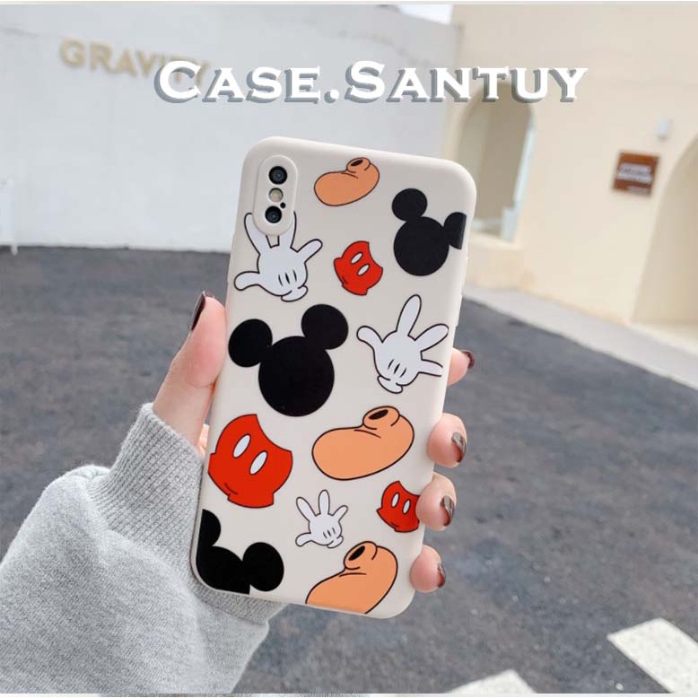 Soft Case Realme  C11 C15 C12 C17 C20 C21 C21Y C25 C25S C30 C30S C31 C33 C35 5 5 Pro 6 6i 6s 6 Pro 7i 8 8i 8 9 9i 10 4GPro C1 C2 C3 2 Pro Mickey Mouse Case Casing Square Edge phone back cover