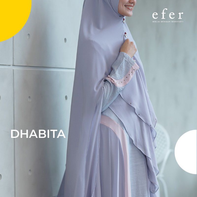 EFER- dhabita  syari gamis polos terbaru gamis plus hijab terbaru 2022 modern kekinian gamis syari s