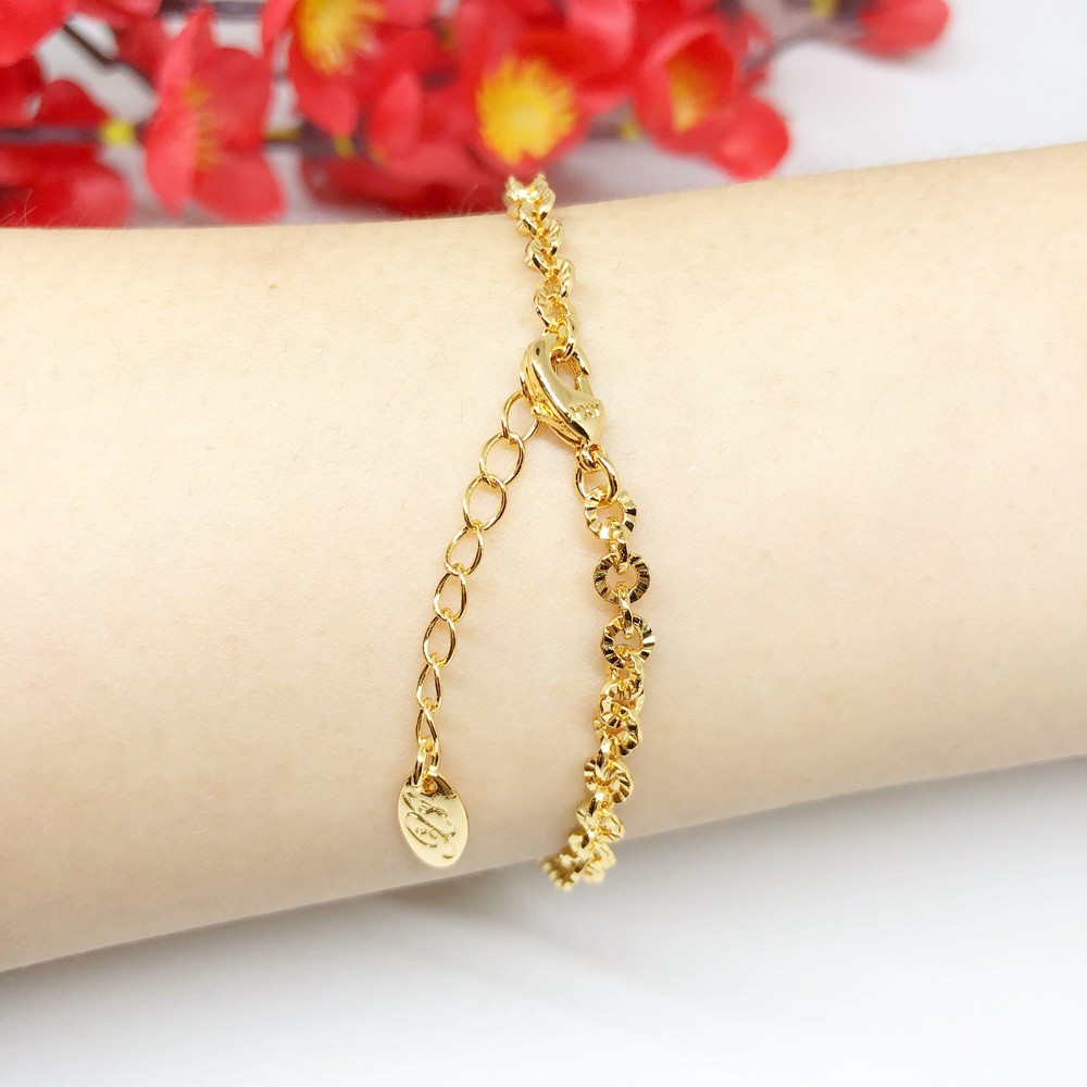 Gelang Fashion Wanita Xuping Motif Love Lapis Emas - BB309