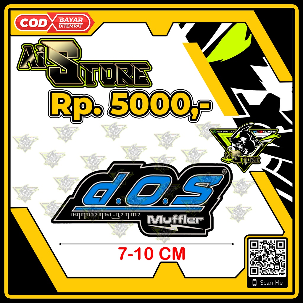 Stiker DOS Muffler