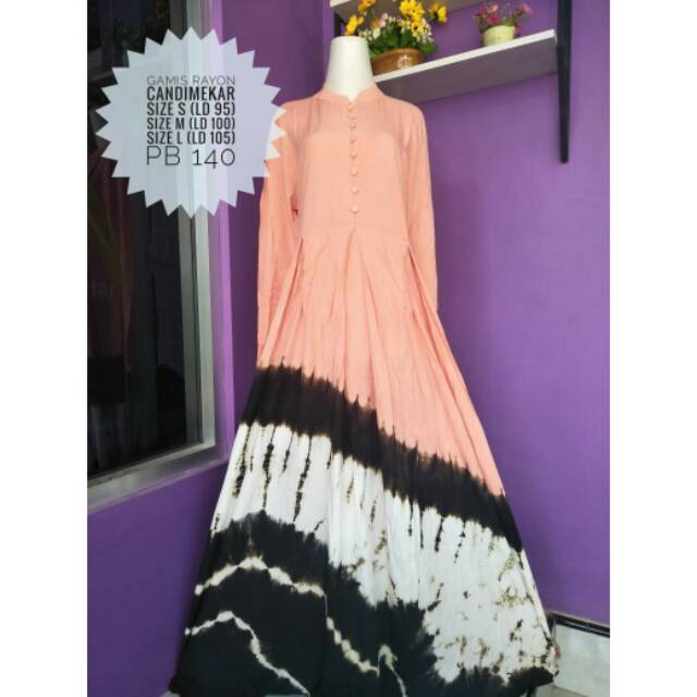 Gamis rayon candi mekar