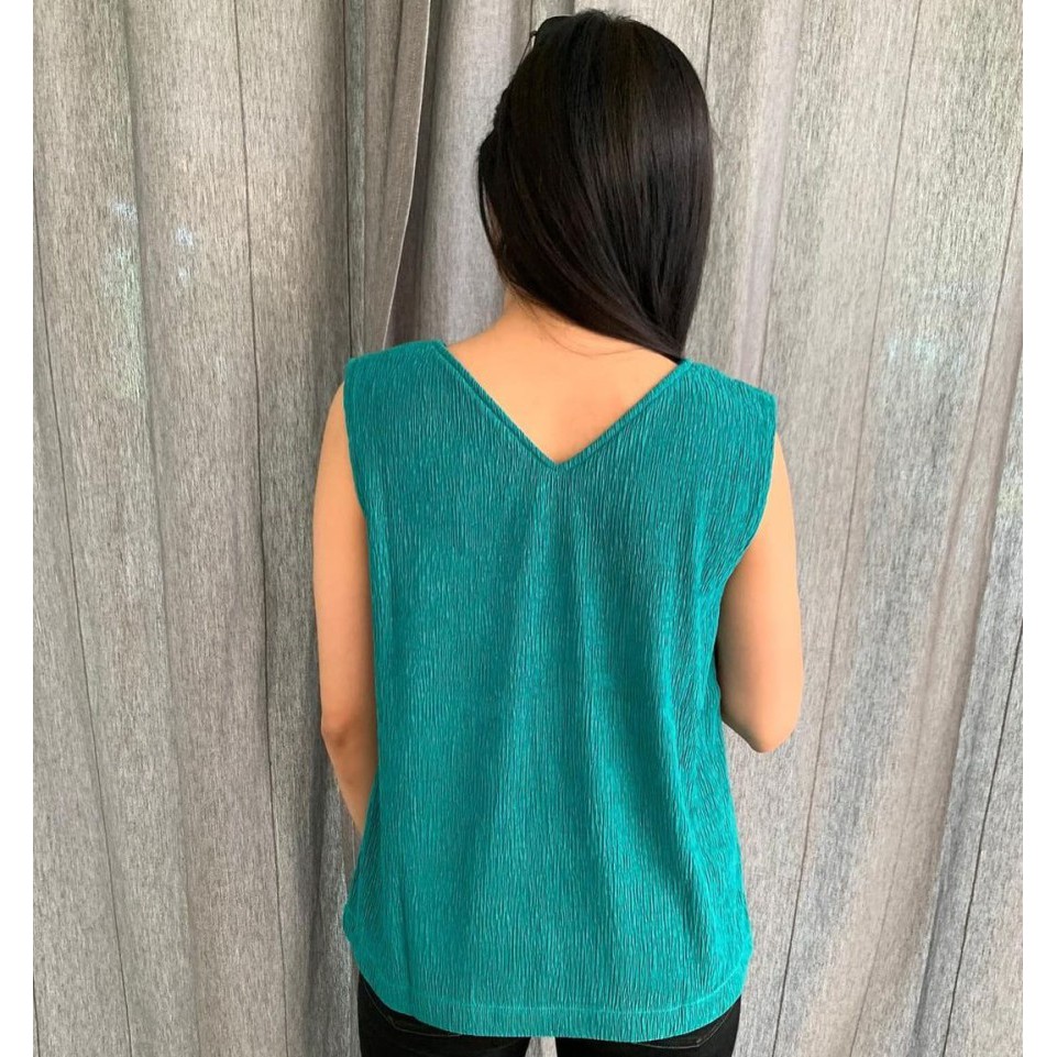 Baju Atasan Casual Trendy Collete Top in Tosca