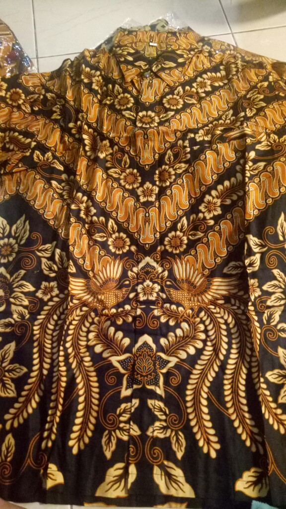 Kemeja Pria Batik Jumbo 4l-5l Lengan Panjang Atasan Baju Hem Pria Bigsize Ukuran Besar Vio-sld