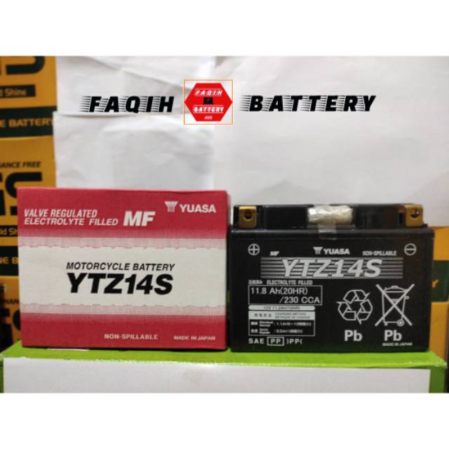 Aki BMW R1200 GS ADVENTURE Yuasa YTZ14S Aki Kering 12v 11.8Ah